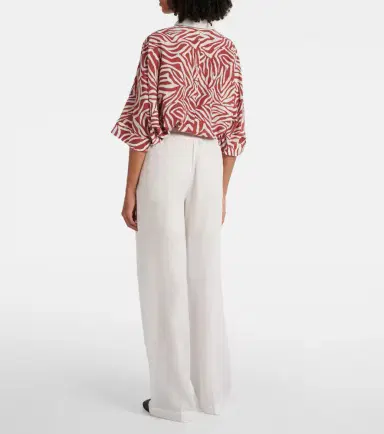Brunello Cucinelli Linen wide-leg pants | Thumbnail 5 Brunello Cucinelli Linen wide-leg pants | Thumbnail 5