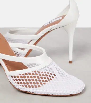 Alaïa Alaïa Infradito 90 fishnet patent leather pumps | Thumbnail 3 Alaïa Alaïa Infradito 90 fishnet patent leather pumps | Thumbnail 3