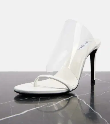 Alaïa Alaïa Plexi 90 leather & PU sandals | Thumbnail 4 Alaïa Alaïa Plexi 90 leather & PU sandals | Thumbnail 4