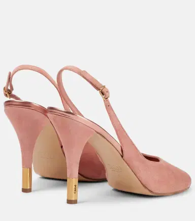 Chloé Chloé Flower 95 suede peep-toe pumps | Thumbnail 5 Chloé Chloé Flower 95 suede peep-toe pumps | Thumbnail 5