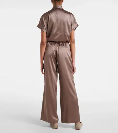 Brunello Cucinelli Silk-blend satin wide-leg pants | Thumbnail 4 Brunello Cucinelli Silk-blend satin wide-leg pants | Thumbnail 4
