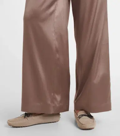 Brunello Cucinelli Silk-blend satin wide-leg pants | Thumbnail 6 Brunello Cucinelli Silk-blend satin wide-leg pants | Thumbnail 6