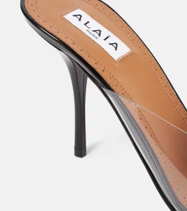 Alaïa Alaïa Le Caur Abstrait 90 patent leather mules | Thumbnail 2 Alaïa Alaïa Le Caur Abstrait 90 patent leather mules | Thumbnail 2