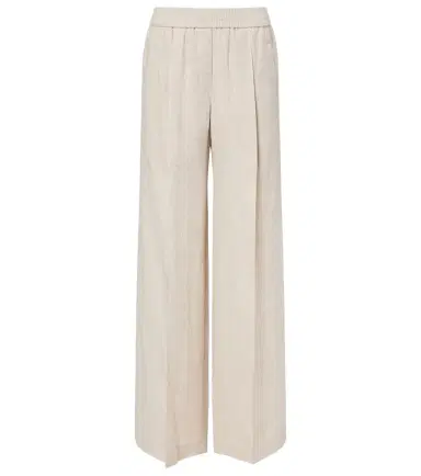 Brunello Cucinelli Linen wide-leg pants | Thumbnail 1 Brunello Cucinelli Linen wide-leg pants | Thumbnail 1