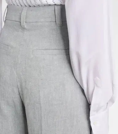 Brunello Cucinelli Linen-blend wide-leg pants | Thumbnail 5 Brunello Cucinelli Linen-blend wide-leg pants | Thumbnail 5