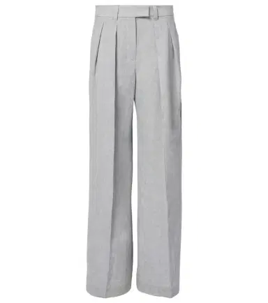 Brunello Cucinelli Linen-blend wide-leg pants | Thumbnail 1 Brunello Cucinelli Linen-blend wide-leg pants | Thumbnail 1