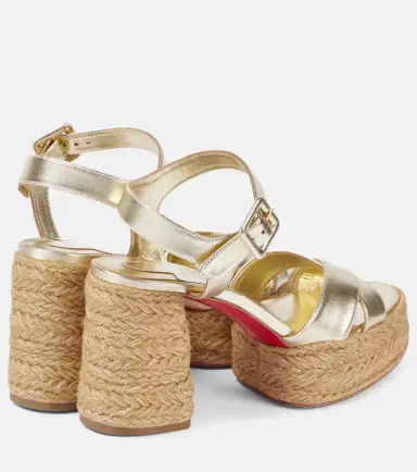 Christian Louboutin Calakala 85 metallic leather platform sandals | Thumbnail 3 Christian Louboutin Calakala 85 metallic leather platform sandals | Thumbnail 3