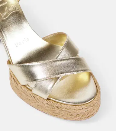 Christian Louboutin Calakala 85 metallic leather platform sandals | Thumbnail 4 Christian Louboutin Calakala 85 metallic leather platform sandals | Thumbnail 4