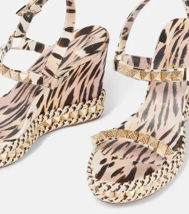Christian Louboutin Pyra Clou 110 leopard-print espadrille wedges | Thumbnail 3 Christian Louboutin Pyra Clou 110 leopard-print espadrille wedges | Thumbnail 3