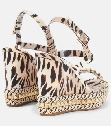 Christian Louboutin Pyra Clou 110 leopard-print espadrille wedges | Thumbnail 5 Christian Louboutin Pyra Clou 110 leopard-print espadrille wedges | Thumbnail 5