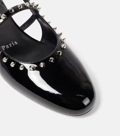 Christian Louboutin Sweet Janispikes patent leather slingback flats | Thumbnail 5 Christian Louboutin Sweet Janispikes patent leather slingback flats | Thumbnail 5