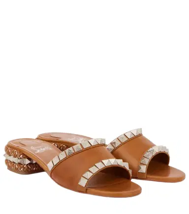 Christian Louboutin Pyramule 30 spiked leather mules | Thumbnail 1 Christian Louboutin Pyramule 30 spiked leather mules | Thumbnail 1