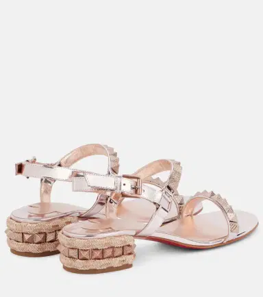 Christian Louboutin Pyrasand 30 mirrored leather sandals | Thumbnail 2 Christian Louboutin Pyrasand 30 mirrored leather sandals | Thumbnail 2