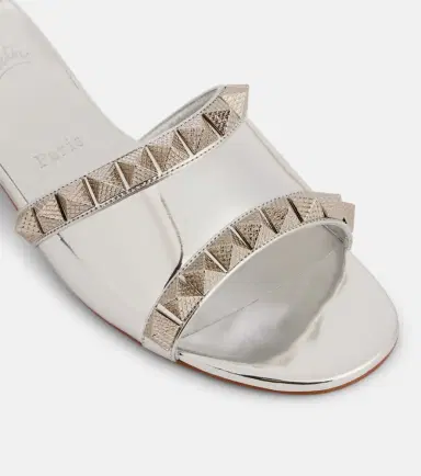 Christian Louboutin Pyramule 30 mirrored leather mules | Thumbnail 3 Christian Louboutin Pyramule 30 mirrored leather mules | Thumbnail 3