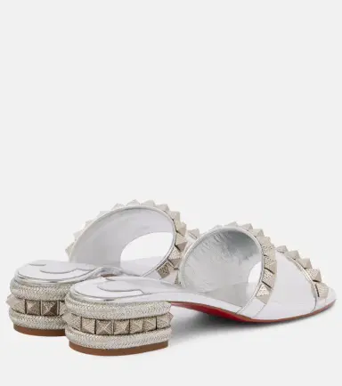 Christian Louboutin Pyramule 30 mirrored leather mules | Thumbnail 4 Christian Louboutin Pyramule 30 mirrored leather mules | Thumbnail 4
