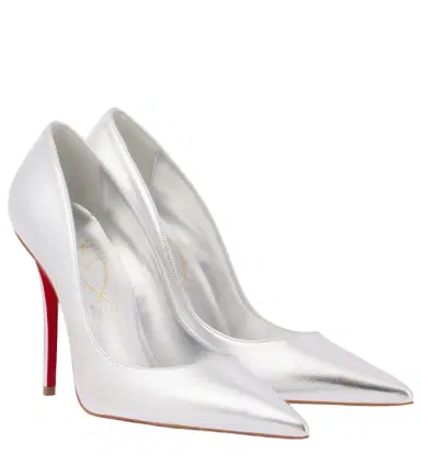 Christian Louboutin Miss Z 100 metallic leather pumps | Thumbnail 1 Christian Louboutin Miss Z 100 metallic leather pumps | Thumbnail 1