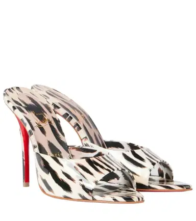 Christian Louboutin Miss Z 100 patent leather mules | Thumbnail 1 Christian Louboutin Miss Z 100 patent leather mules | Thumbnail 1