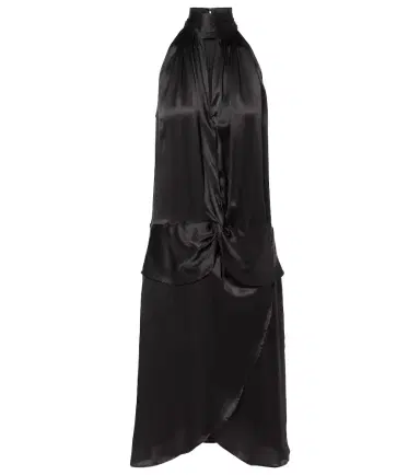 Nina Ricci Gathered halterneck satin minidress | Thumbnail 1 Nina Ricci Gathered halterneck satin minidress | Thumbnail 1