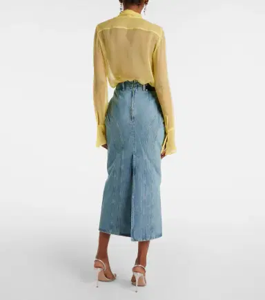 Nina Ricci Denim midi skirt | Thumbnail 5 Nina Ricci Denim midi skirt | Thumbnail 5