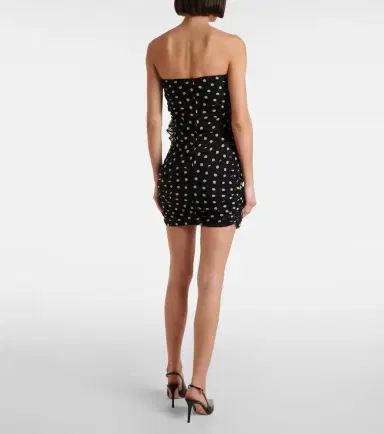 Nina Ricci Polka-dot silk chiffon minidress | Thumbnail 3 Nina Ricci Polka-dot silk chiffon minidress | Thumbnail 3