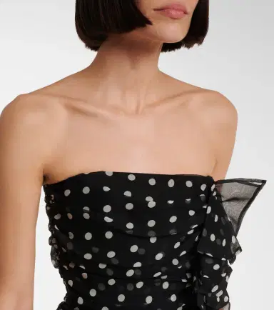 Nina Ricci Polka-dot silk chiffon minidress | Thumbnail 5 Nina Ricci Polka-dot silk chiffon minidress | Thumbnail 5