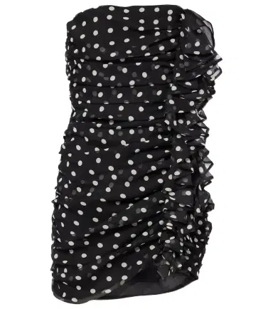 Nina Ricci Polka-dot silk chiffon minidress | Thumbnail 1 Nina Ricci Polka-dot silk chiffon minidress | Thumbnail 1
