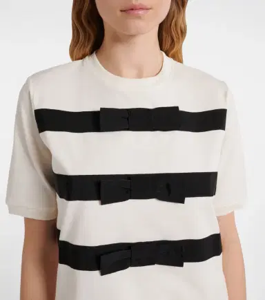 Nina Ricci Bow-detail cotton jersey T-shirt | Thumbnail 5 Nina Ricci Bow-detail cotton jersey T-shirt | Thumbnail 5