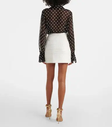 Nina Ricci Denim and tweed miniskirt | Thumbnail 2 Nina Ricci Denim and tweed miniskirt | Thumbnail 2