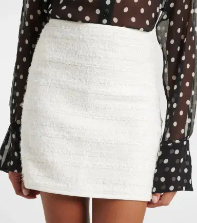 Nina Ricci Denim and tweed miniskirt | Thumbnail 4 Nina Ricci Denim and tweed miniskirt | Thumbnail 4