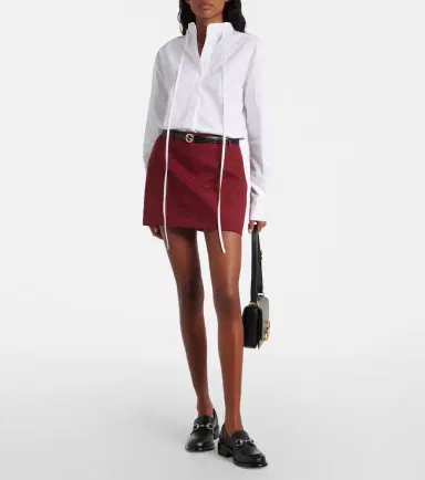 Gucci GG canvas cotton-blend miniskirt | Thumbnail 3 Gucci GG canvas cotton-blend miniskirt | Thumbnail 3