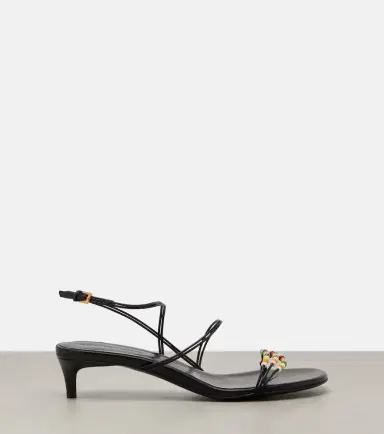 Khaite Loop 35 beaded leather sandals | Thumbnail 3 Khaite Loop 35 beaded leather sandals | Thumbnail 3