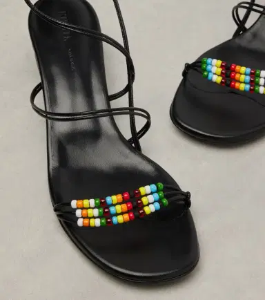 Khaite Loop 35 beaded leather sandals | Thumbnail 4 Khaite Loop 35 beaded leather sandals | Thumbnail 4