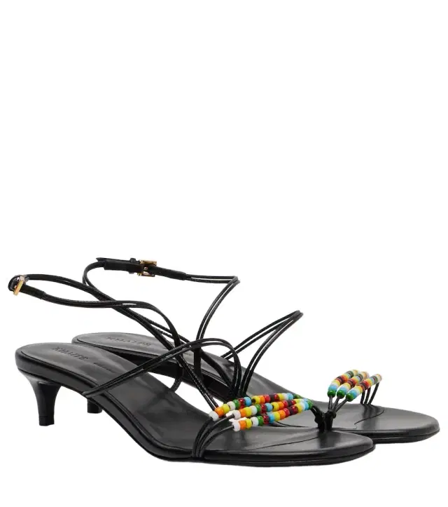 Loop 35 beaded leather sandals Loop 35 beaded leather sandals