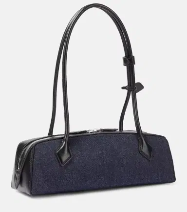Alaïa Alaïa Le Teckel Medium denim shoulder bag | Thumbnail 2 Alaïa Alaïa Le Teckel Medium denim shoulder bag | Thumbnail 2