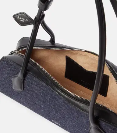 Alaïa Alaïa Le Teckel Medium denim shoulder bag | Thumbnail 4 Alaïa Alaïa Le Teckel Medium denim shoulder bag | Thumbnail 4