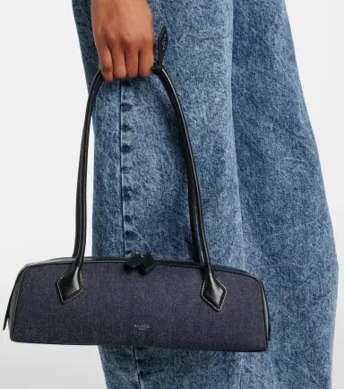 Alaïa Alaïa Le Teckel Medium denim shoulder bag | Thumbnail 6 Alaïa Alaïa Le Teckel Medium denim shoulder bag | Thumbnail 6