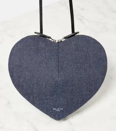 Alaïa Alaïa Le Caur denim shoulder bag | Thumbnail 5 Alaïa Alaïa Le Caur denim shoulder bag | Thumbnail 5