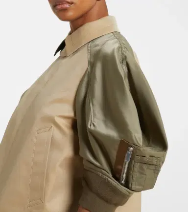 Sacai Paneled cotton-blend jacket | Thumbnail 5 Sacai Paneled cotton-blend jacket | Thumbnail 5