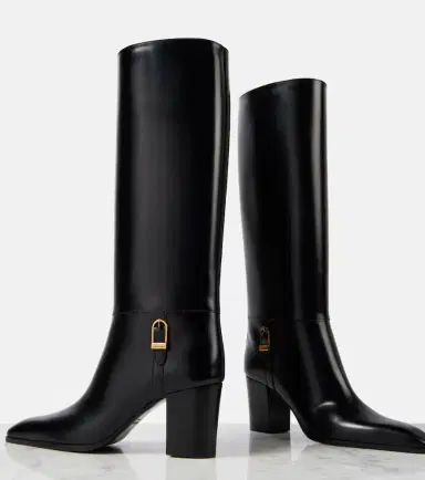 Saint Laurent Julia leather knee-high boots | Thumbnail 4 Saint Laurent Julia leather knee-high boots | Thumbnail 4
