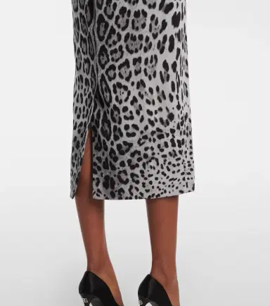 Dolce & Gabbana Leopard-print silk-blend midi dress | Thumbnail 5 Dolce & Gabbana Leopard-print silk-blend midi dress | Thumbnail 5