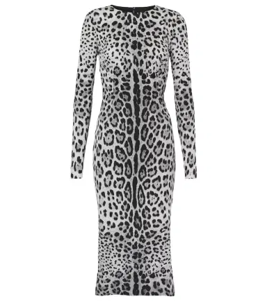 Dolce & Gabbana Leopard-print silk-blend midi dress | Thumbnail 1 Dolce & Gabbana Leopard-print silk-blend midi dress | Thumbnail 1