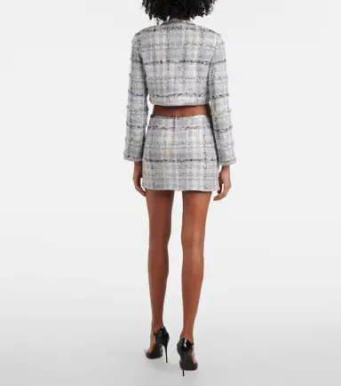 Dolce & Gabbana Checked low-rise lamé tweed miniskirt | Thumbnail 2 Dolce & Gabbana Checked low-rise lamé tweed miniskirt | Thumbnail 2
