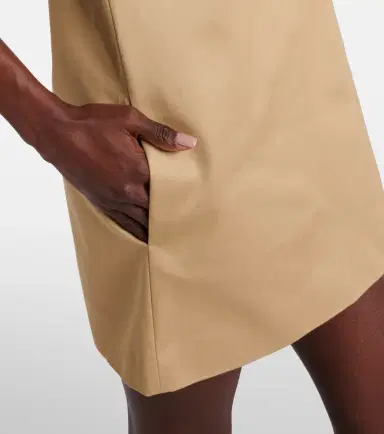 Miu Miu Logo cotton minidress | Thumbnail 3 Miu Miu Logo cotton minidress | Thumbnail 3