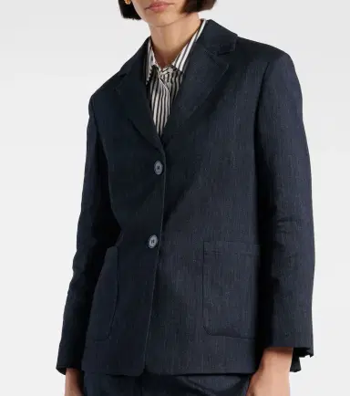 'S Max Mara 'S Max Mara Derna linen-blend twill blazer | Thumbnail 4 'S Max Mara 'S Max Mara Derna linen-blend twill blazer | Thumbnail 4