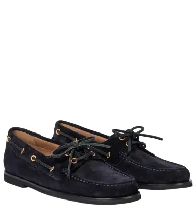 Gianvito Rossi Vandée suede boat shoes | Thumbnail 1 Gianvito Rossi Vandée suede boat shoes | Thumbnail 1