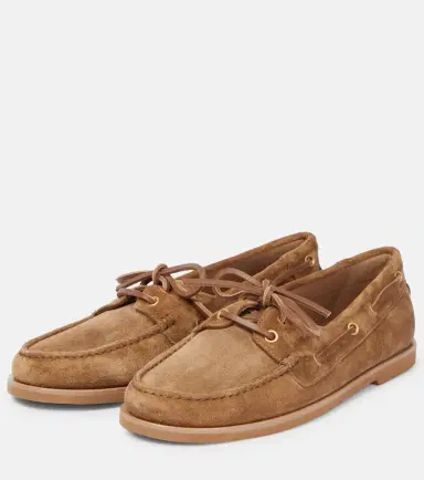 Gianvito Rossi Vandée suede boat shoes | Thumbnail 4 Gianvito Rossi Vandée suede boat shoes | Thumbnail 4