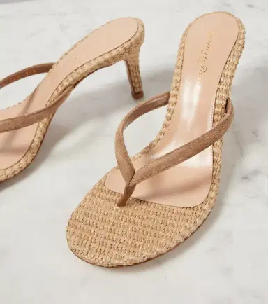 Gianvito Rossi Calypso raffia and suede thong sandals | Thumbnail 4 Gianvito Rossi Calypso raffia and suede thong sandals | Thumbnail 4