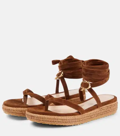 Gianvito Rossi Suede espadrille sandals | Thumbnail 4 Gianvito Rossi Suede espadrille sandals | Thumbnail 4