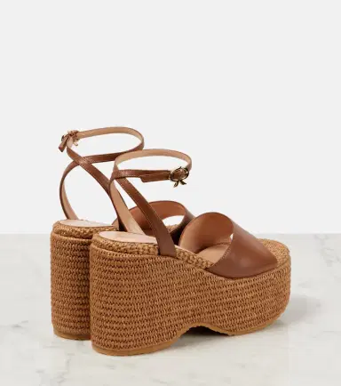 Gianvito Rossi Leather platform espadrilles | Thumbnail 3 Gianvito Rossi Leather platform espadrilles | Thumbnail 3