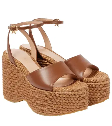 Gianvito Rossi Leather platform espadrilles | Thumbnail 1 Gianvito Rossi Leather platform espadrilles | Thumbnail 1